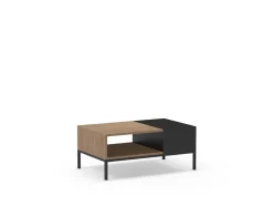 Salontafel Cailin 2v Naturel/zwart met Metaal - Giga Meubel