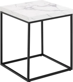 Salontafel Calen Marmer Wit 40x40cm - Giga Living
