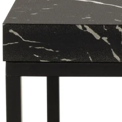 Salontafel Calen Marmer Zwart 40x40cm - Giga Living