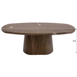 Salontafel Central Acaciahout Bruin 135cm - Giga Meubel