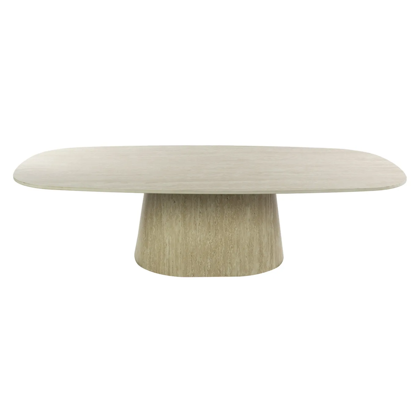 Salontafel Centro 135cm 3D keramiek travertin - Giga Meubel