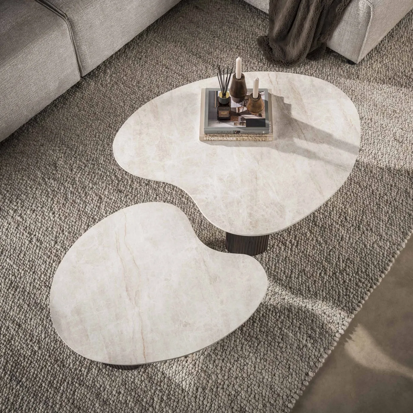 Salontafel Ceramo Aperto Set Van 2 3d Keramiek Taj Mahal - Giga Meubel