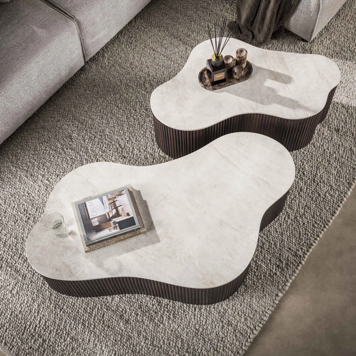 Salontafel Ceramo Grande Set Van 2 3d Keramiek Taj Mahal - Giga Meubel