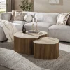 Salontafel Ceramo Medio Set Van 2 3d Keramiek Travertin - Giga Meubel