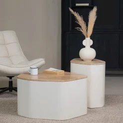 Salontafel Cersei Travertin 76cm - Giga Meubel