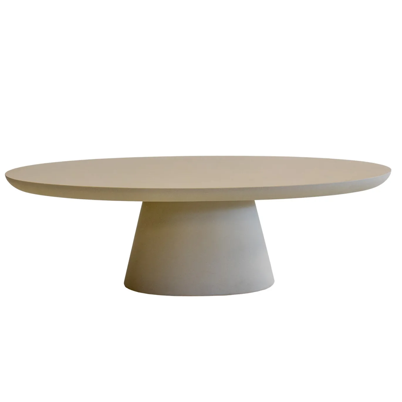Salontafel Cleo Ovaal Beige 130cm - Giga Meubel