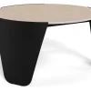 Salontafel Cora Keramiek Beige Ø80cm - Giga Living