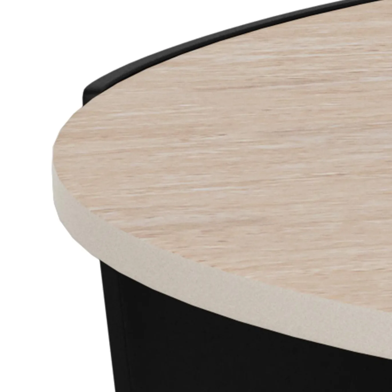 Salontafel Cora Keramiek Beige Ø80cm - Giga Living