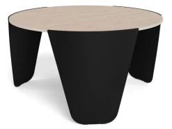 Salontafel Cora Keramiek Beige Ø80cm - Giga Living