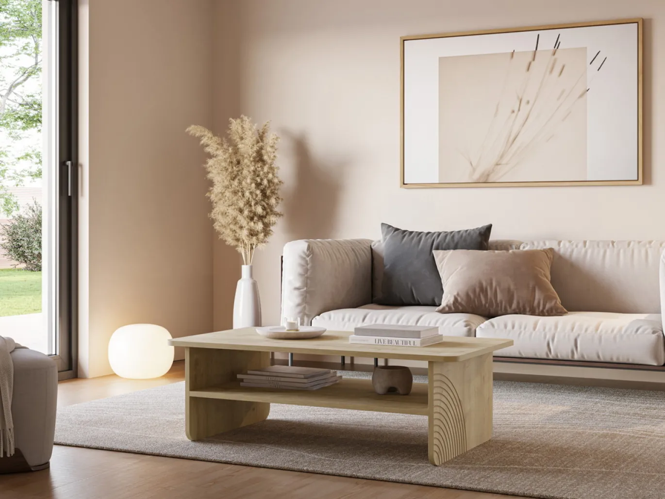 Salontafel Daira Eiken - Giga Meubel