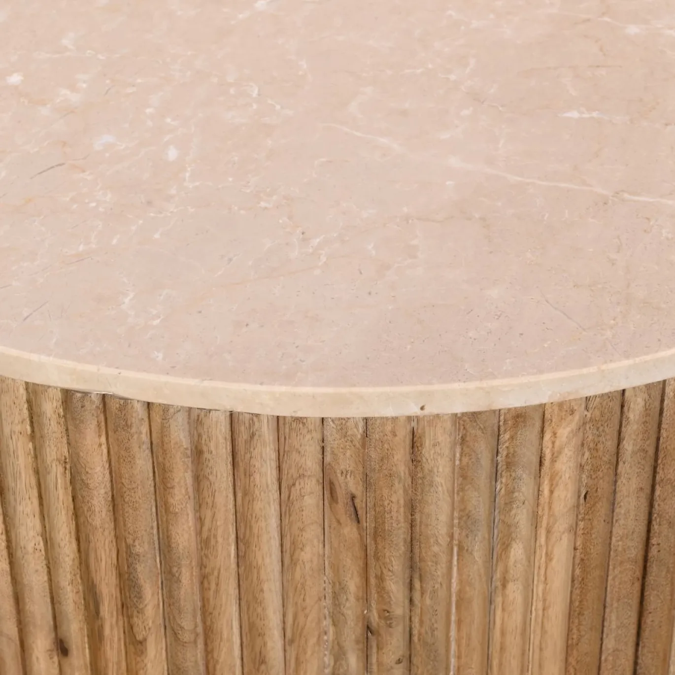 Salontafel Davi Marmer Naturel Rond 70cm - Giga Meubel