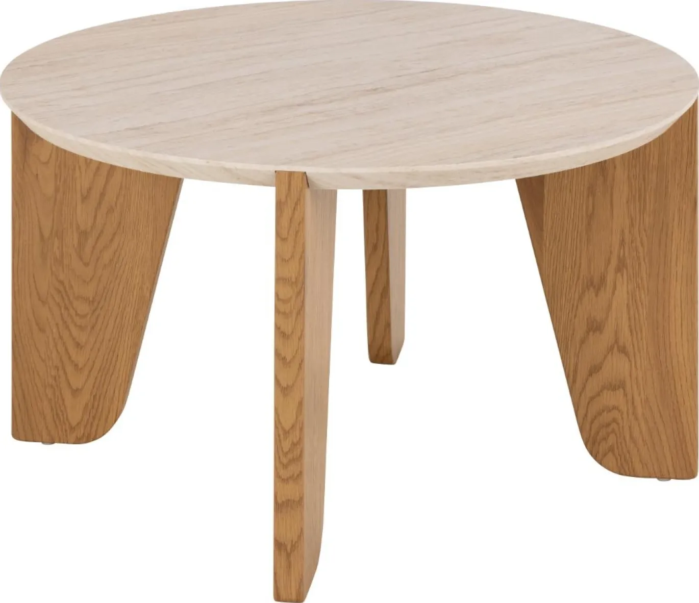 Salontafel Derk Beige Ø80x45cm MDF - Giga Living