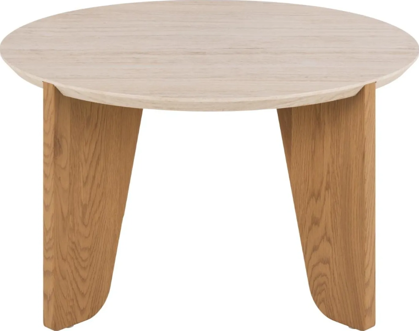 Salontafel Derk Beige Ø80x45cm MDF - Giga Living