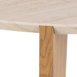 Salontafel Derk Beige Ø80x45cm MDF - Giga Living