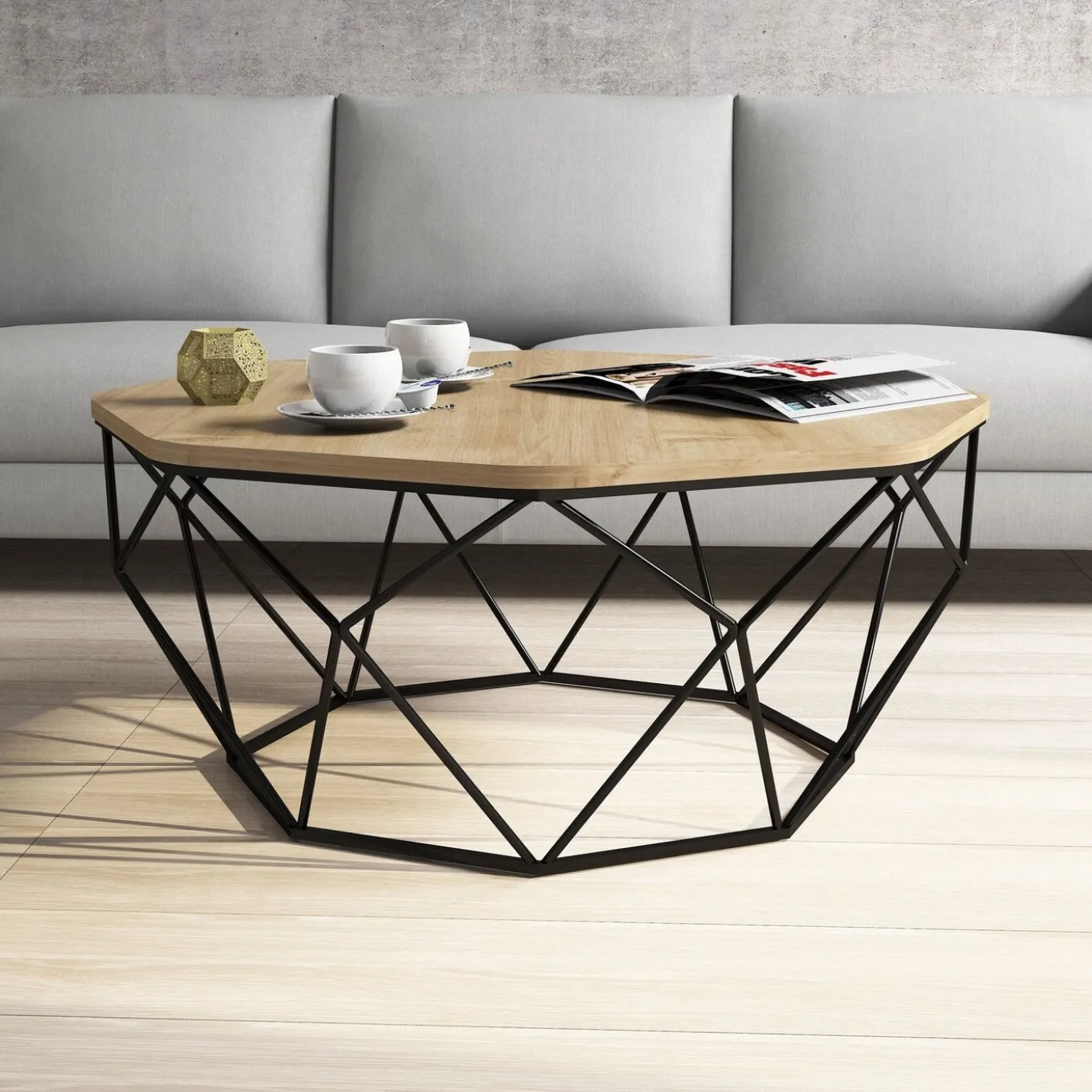 Salontafel Diamond Melamine Eiken