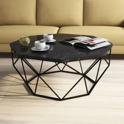 Salontafel Diamond Melamine Zwart Marmer