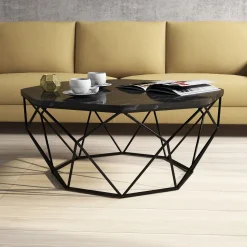 Salontafel Diamond Melamine Zwart Marmer