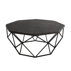 Salontafel Diamond Melamine Zwart Marmer