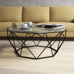 Salontafel Diamond Wit Marmerlook