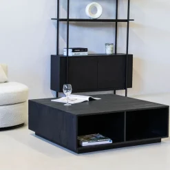 Salontafel Diede Zwart 100cm - Giga Meubel