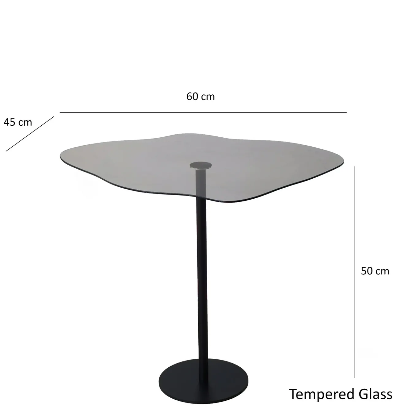 Salontafel Dior Smoke Organisch 60cm