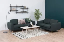 Salontafel Dysta Eikenfineer Wit 115cm - Giga Living