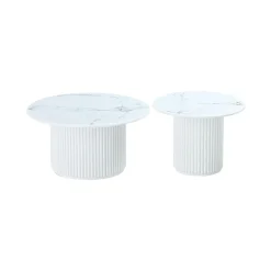 Salontafel Easy Wit Ø60cm - Giga Meubel
