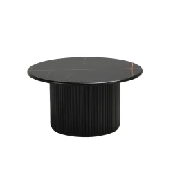 Salontafel Easy Zwart Ø80cm - Giga Meubel