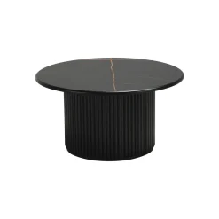 Salontafel Easy Zwart Ø80cm - Giga Meubel