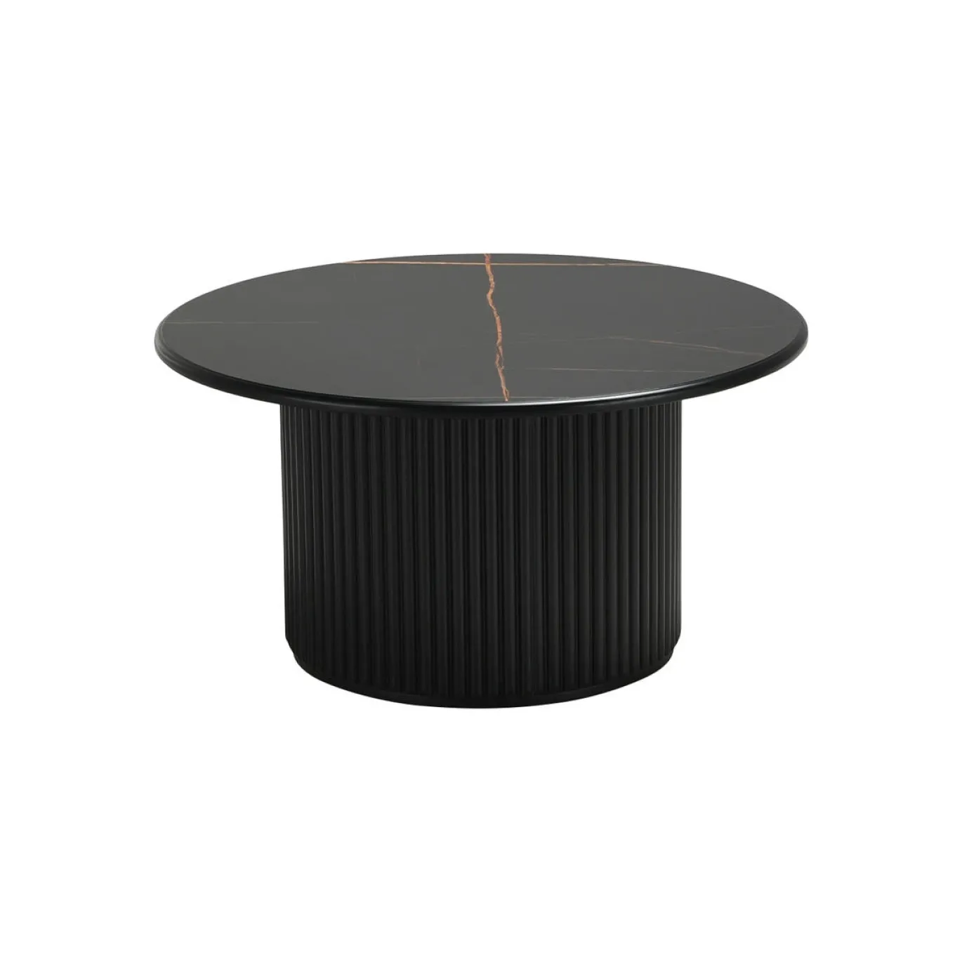Salontafel Easy Zwart Ø80cm - Giga Meubel