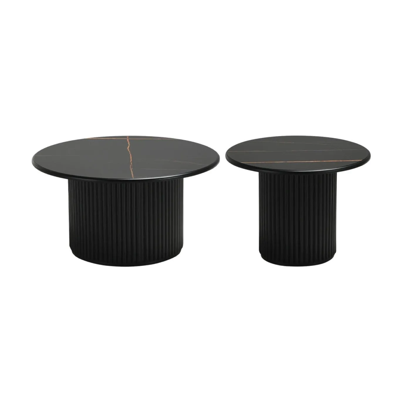 Salontafel Easy Zwart Ø80cm - Giga Meubel