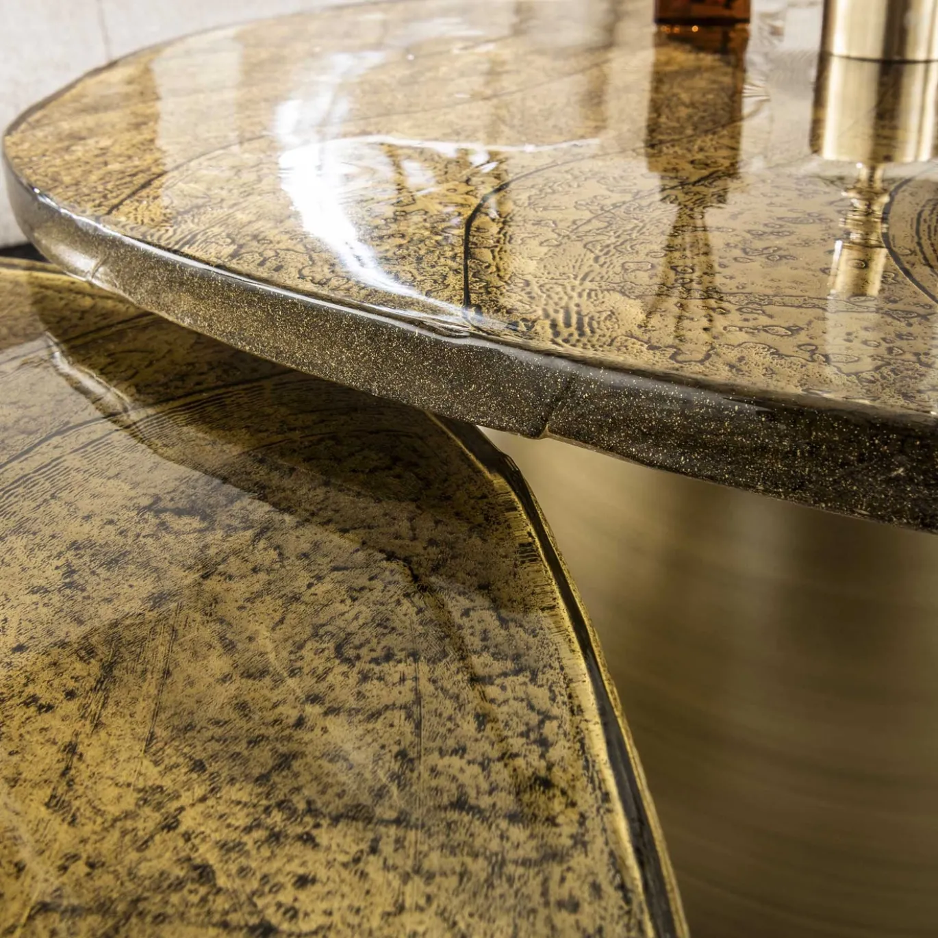 Salontafel Eclipse Goud Set van 2 - Giga Meubel