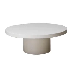 Salontafel Eden Rond Beige 65cm - Giga Meubel