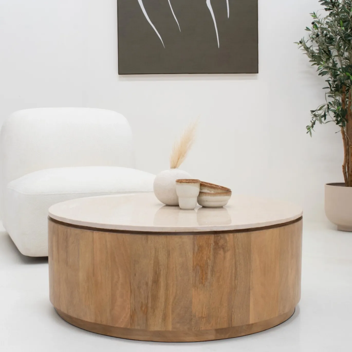 Salontafel Elan Marmer Naturel - Giga Meubel