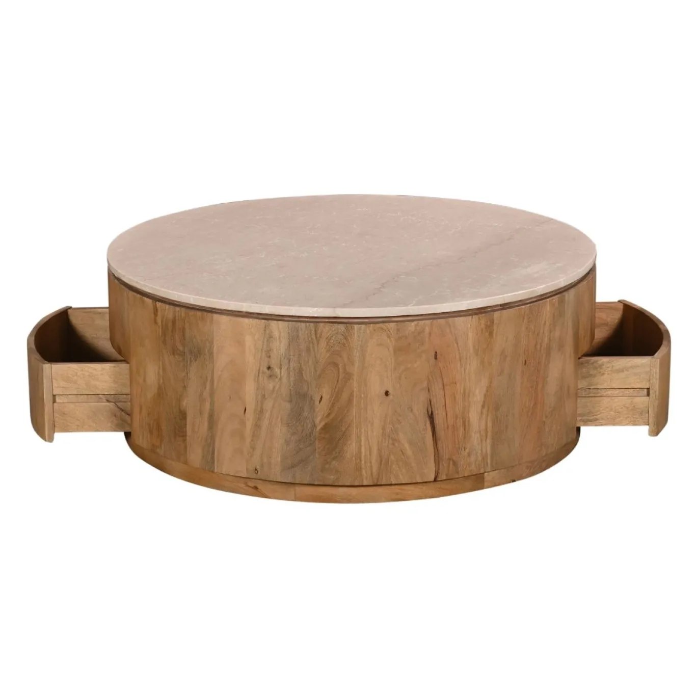 Salontafel Elan met Lades Marmer Naturel - Giga Meubel