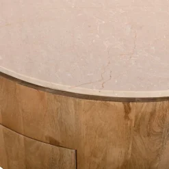 Salontafel Elan met Lades Marmer Naturel - Giga Meubel
