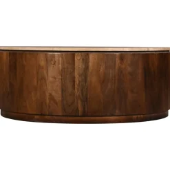 Salontafel Elan Travertin Walnoot - Giga Meubel