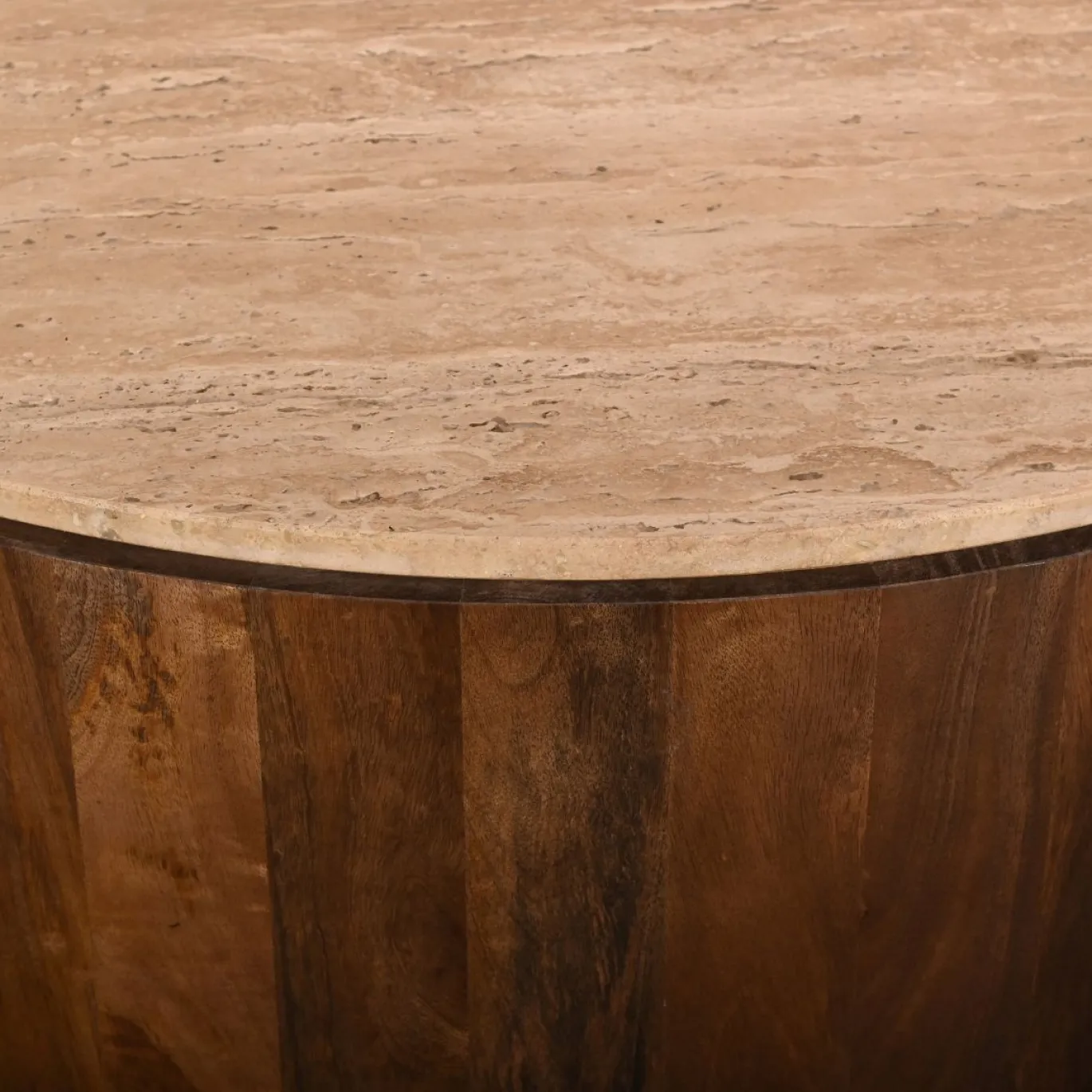 Salontafel Elan Travertin Walnoot - Giga Meubel
