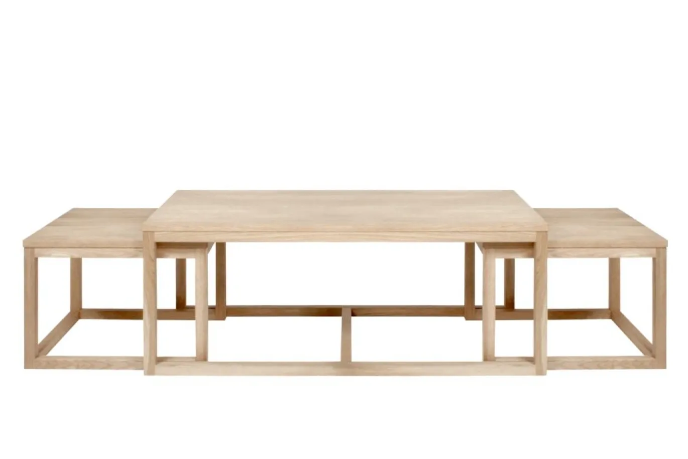 Salontafel Elvik Eikenfineer Wit 120cm - Giga Living