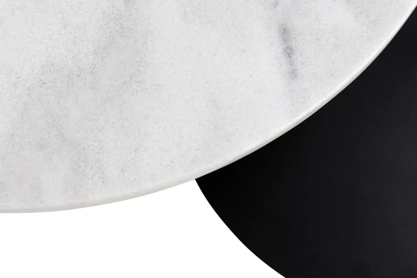 Salontafel Estelle Rond Marmer Wit Ø60cm - Giga Living