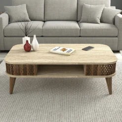 Salontafel Eylul Travertinlook 105cm