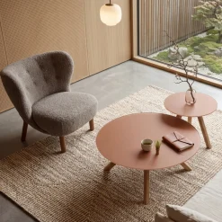 Salontafel Felix Terra Glas Rond Set van 2 - Giga Meubel