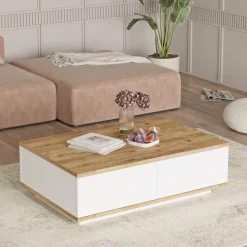Salontafel Fethiye Naturel/Wit