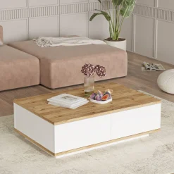 Salontafel Fethiye Naturel/Wit