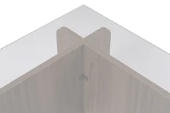 Salontafel Flavio Glas/Walnoot