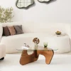 Salontafel Freya Glas/Bruin