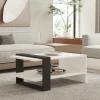 Salontafel Funda Wit/Antraciet 80cm