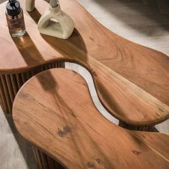 Salontafel Fuse Acaciahout Set van 2 - Giga Meubel
