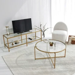 Salontafel Gold Sun Rond