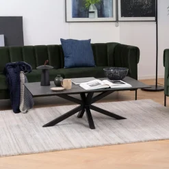 Salontafel Harrie Keramiek Zwart Fairba 130cm - Giga Living